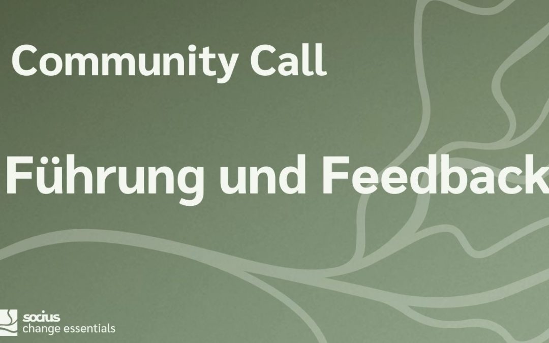 SOCIUS change essentials: Führung und Feedback