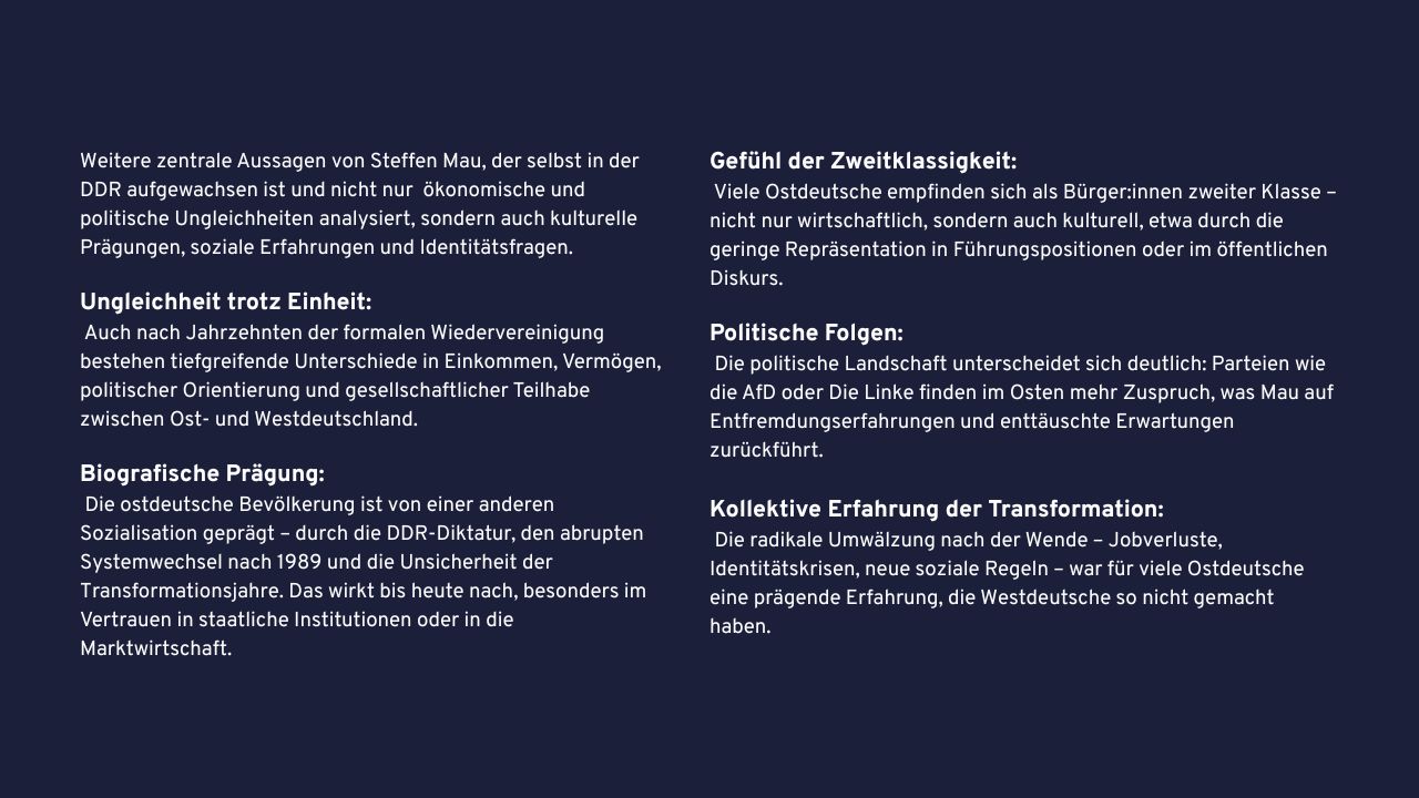 Mau - zentrale Aussagen (1)
